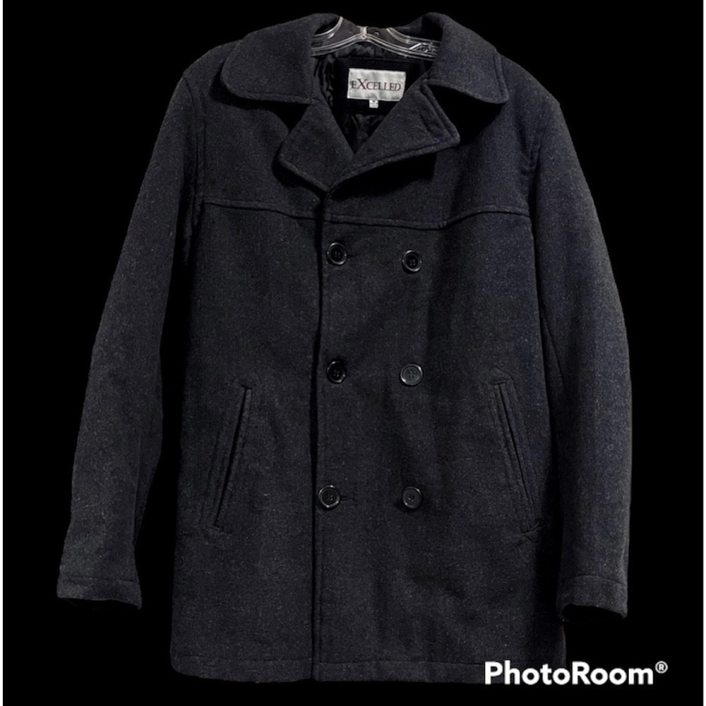 Double Breasted Peacoat •Men• - Picture 2 of 10